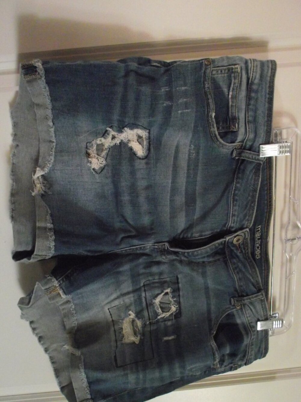 WOMENS sz. 20 ~ Maurices ~ BLUE DENIM CUT OFF SHORTS